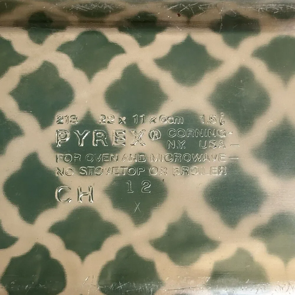 Vintage PYREX Casserole Bread Dish 213 USA 1.5‎ L 22x11x6 Cm